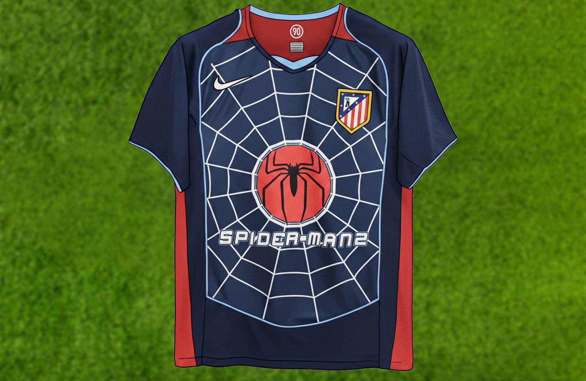 Ugliest Soccer Jerseys in History - Atlético de Madrid "Spiderman" (2004)