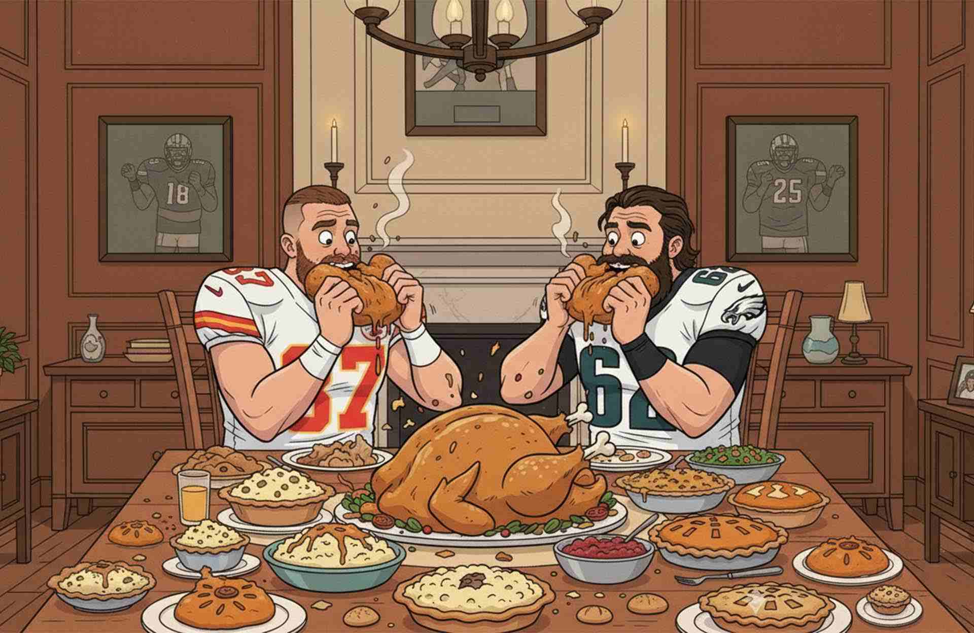 The Kelce Brothers Most Viral NFL Moments - A Kelce-Style Thanksgiving