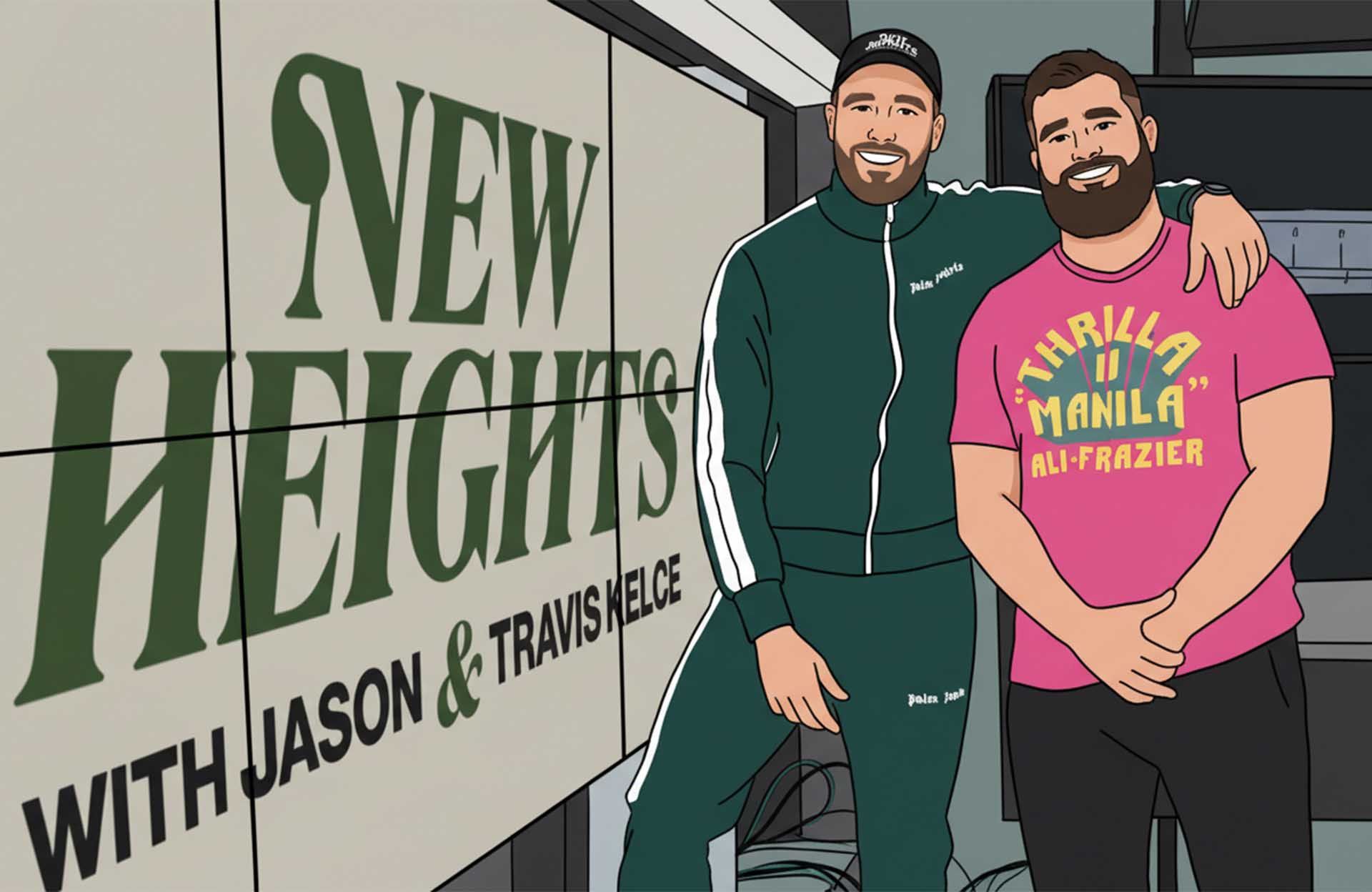 Kelce brothers moments - New Heights