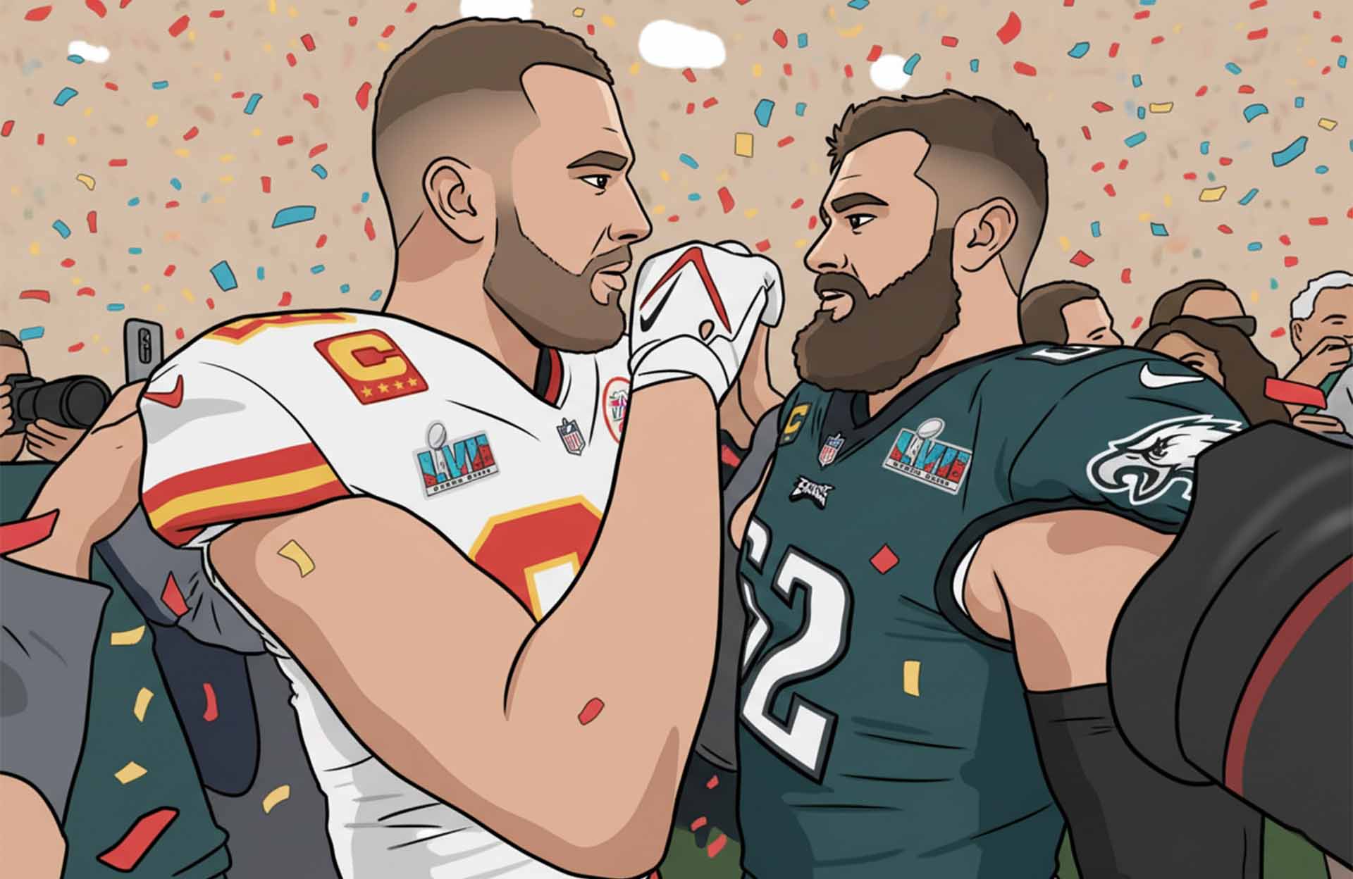 Kelce brothers moments - The "Kelce Bowl"