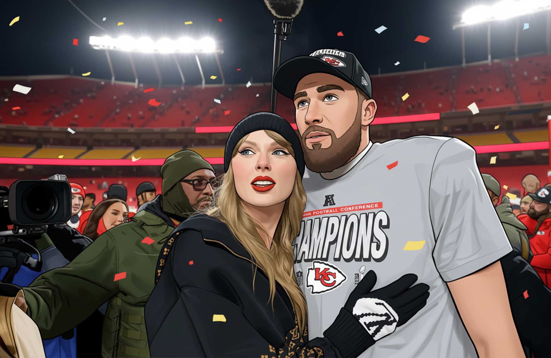 The Kelce Brothers Most Viral NFL Moments - Travis Kelce and Taylor Swift