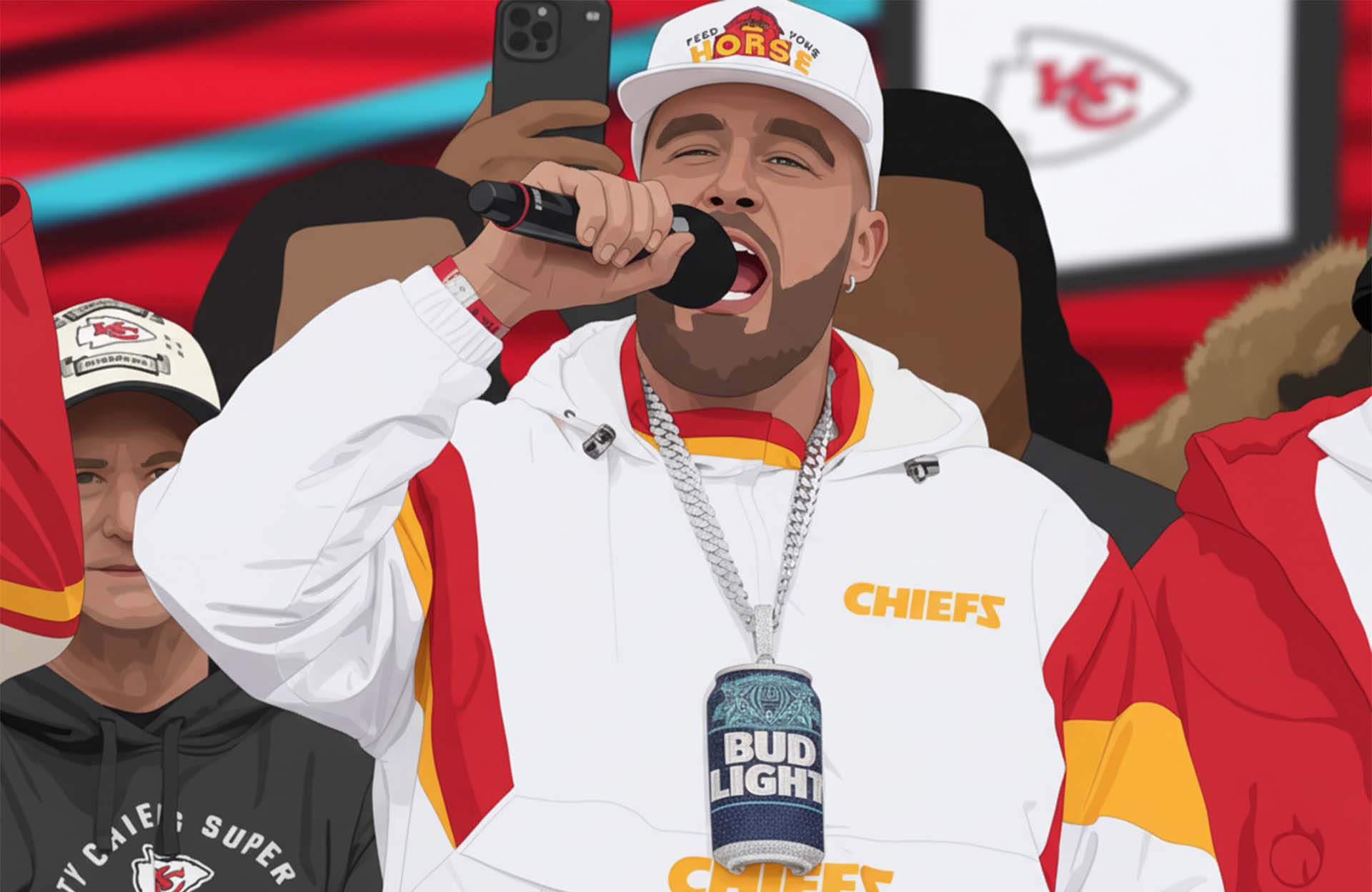 Kelce brothers moments -Travis Kelce’s Parade Speech