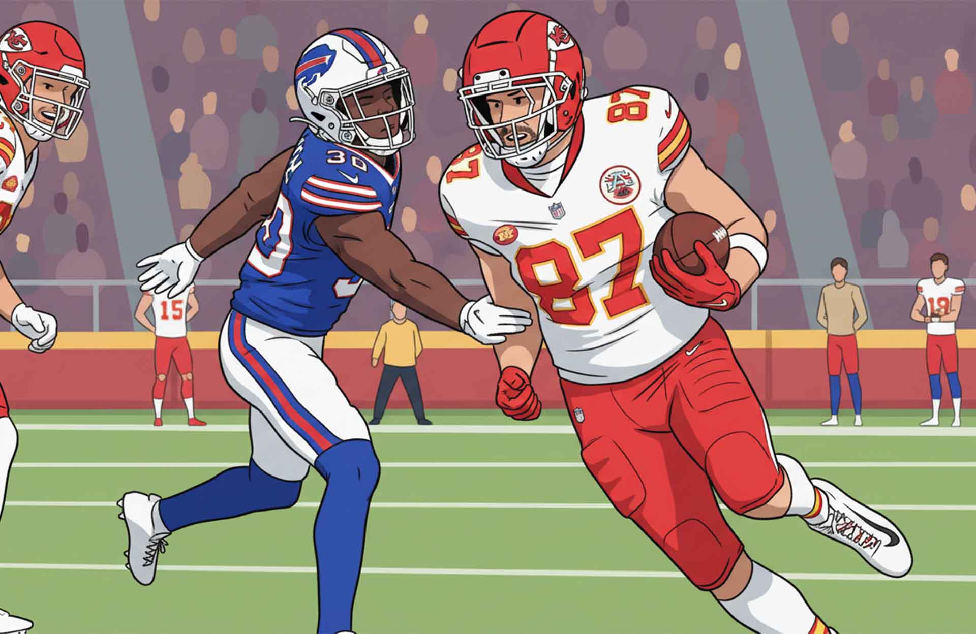 Kelce brothers moments - Travis’s Miracle Catch Against the Bills