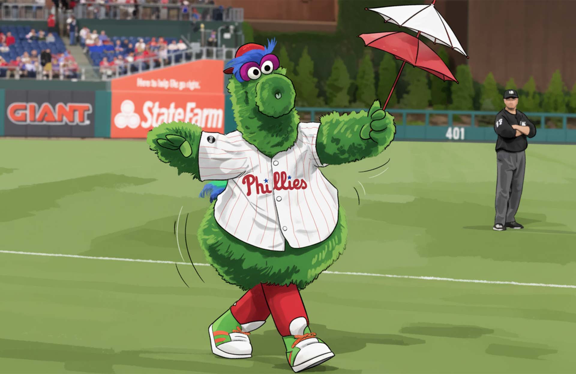 King Cake Baby - Phillie Phanatic