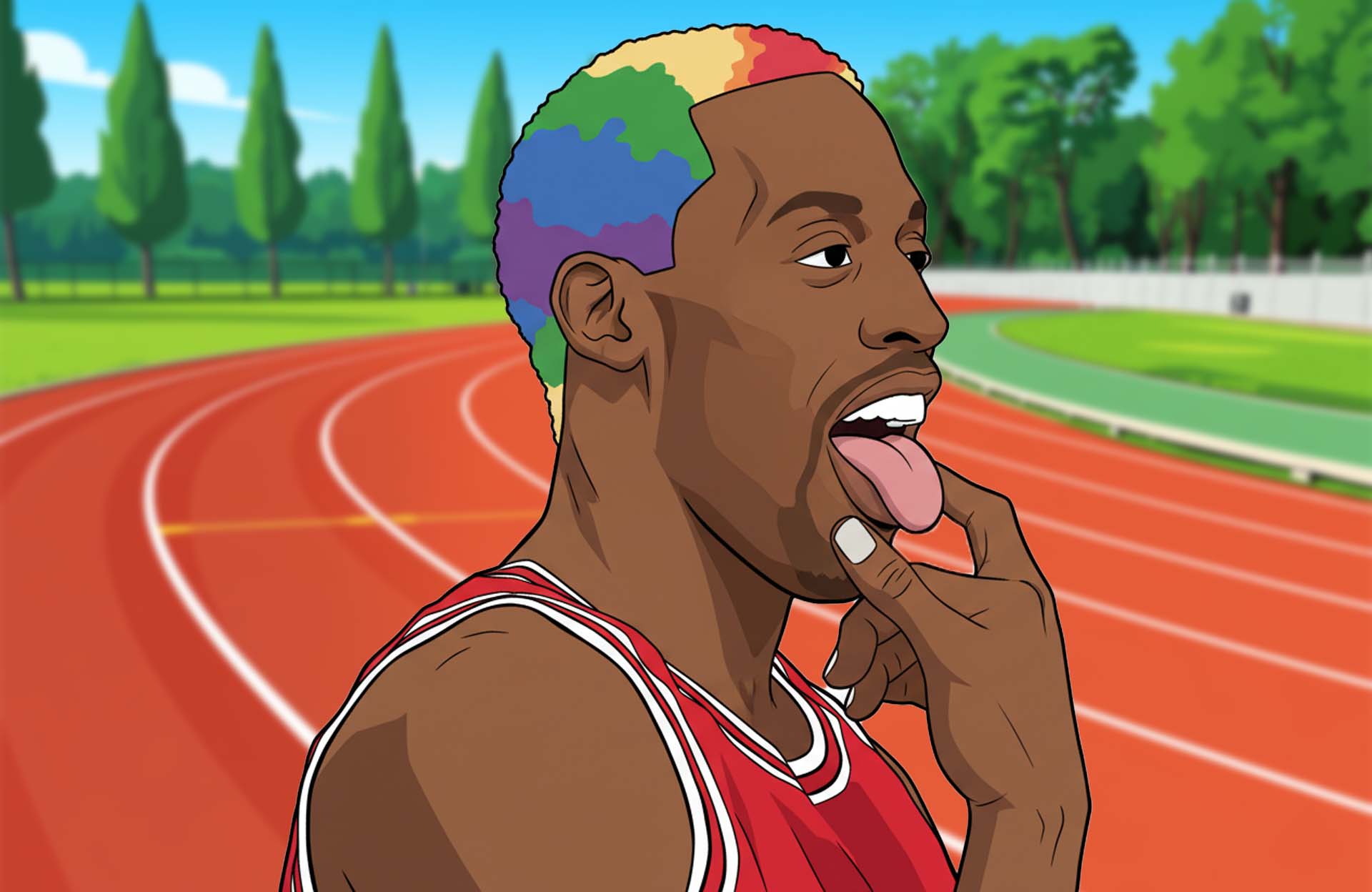 The Wildest Sports Hairstyles - Rebel Rainbow
