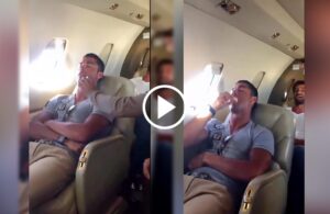 Cristiano was the victim of a prank pulled by his teammates in Portugal