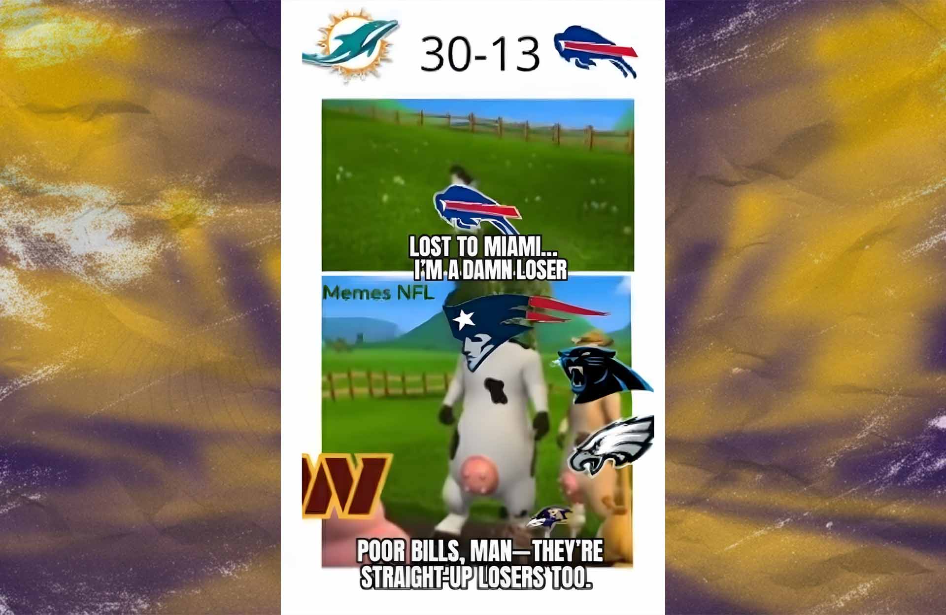 NFL Memes - The Buffalo Cow and Miami’s Other Victims