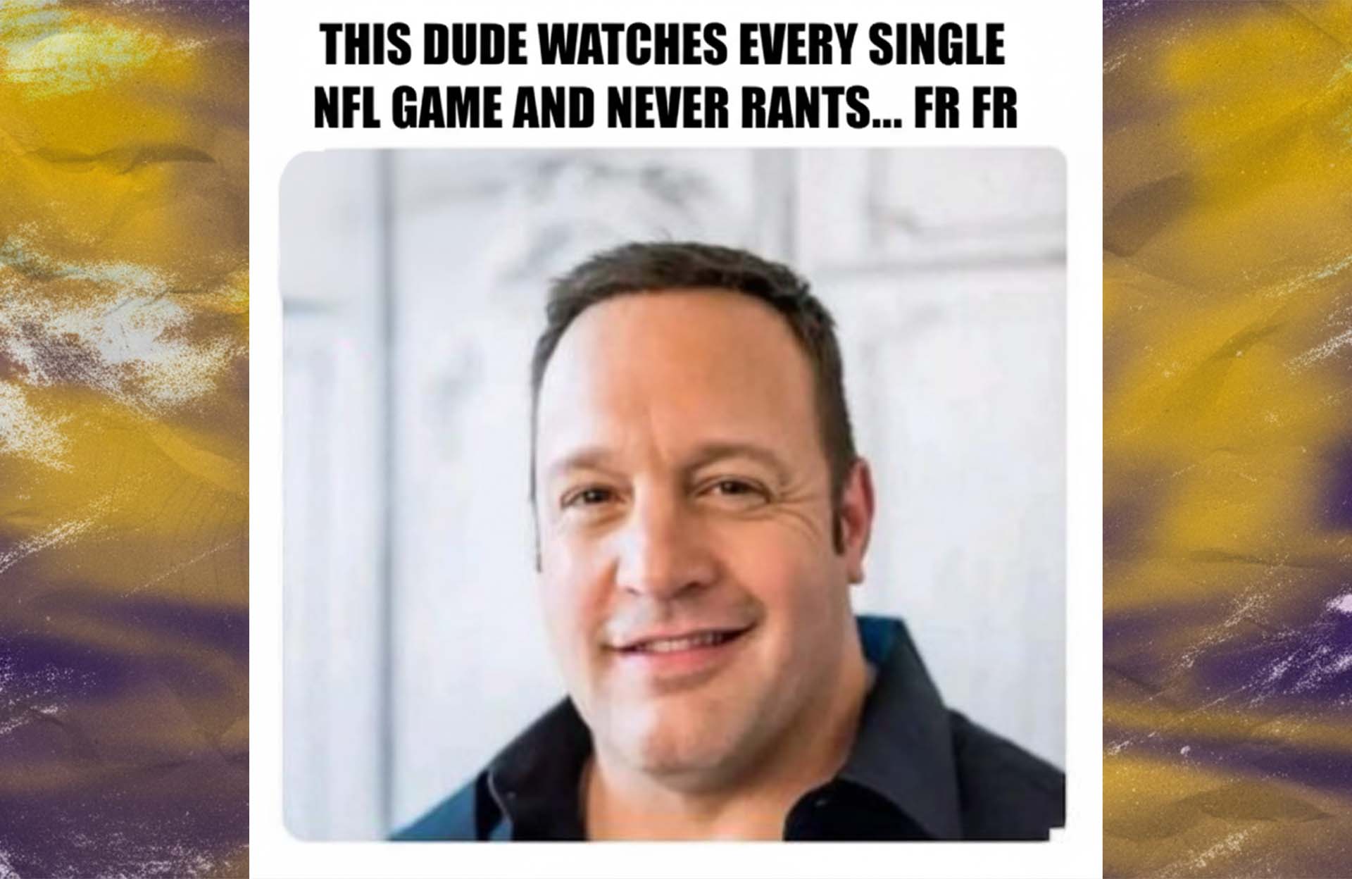 NFL Memes - The Guy Who Watches Every Game Without Complaining