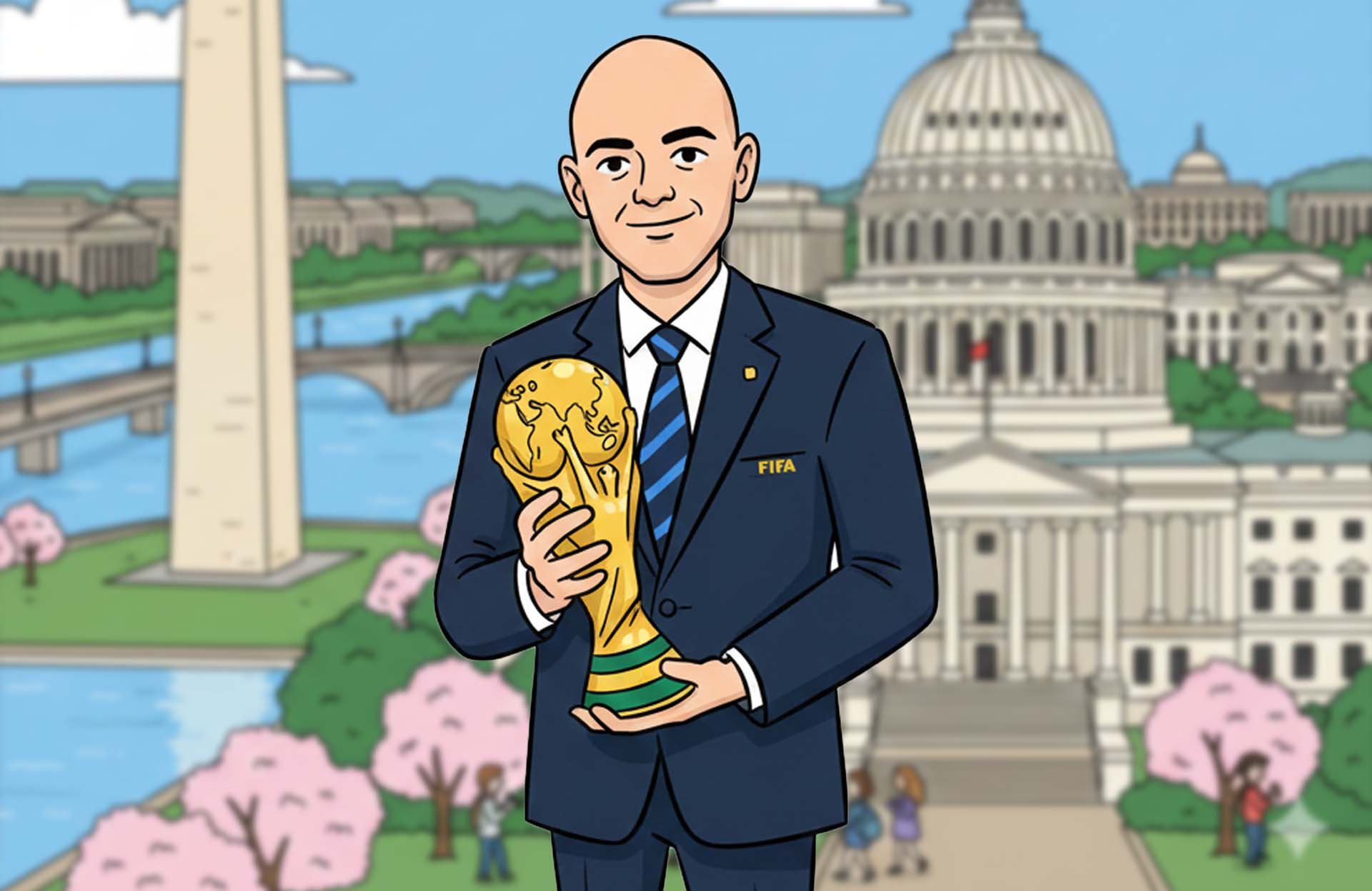 Infantino Touches Down in Washington and Fuels Excitement Ahead of the 2026 World Cup Draw