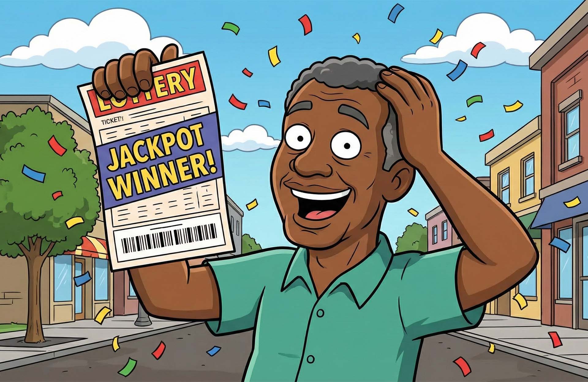 The moment of discovery with disbelief and cold sweat