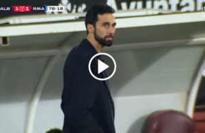 Arbeloa points the finger at himself after the heavy blow and embraces the villain role