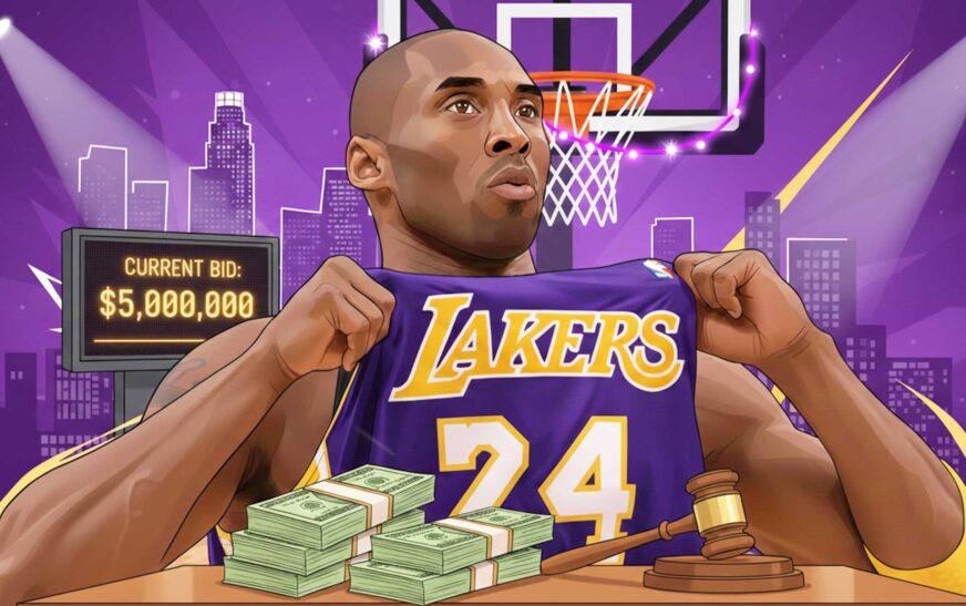 Kobe Bryant Lakers No. 24 jersey linked to record-breaking auction sales