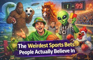 Illustration representing weird sports bets fans actually believe in
