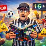 Referee confused by weird sports rules during a chaotic football game