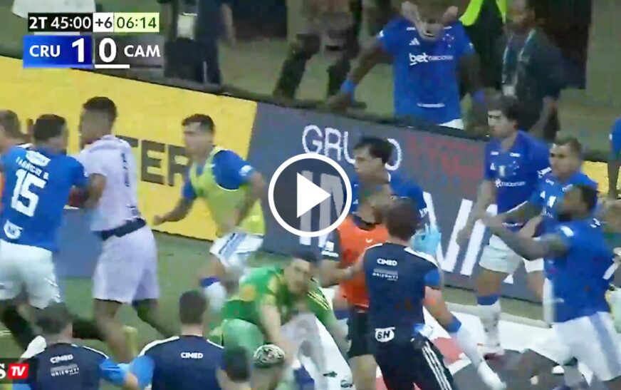 Brazilian Soccer Final Turns Into Red Card Festival: 23 Players Sent Off