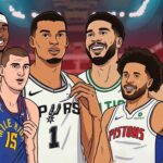 Basketball players representing NBA Playoffs 2026 showcasing unexpected playoff action